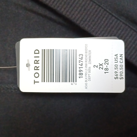 Torrid bodycon dress sz 2x (18-20) - Picture 5 of 6